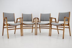 1960s Frantisek Jirak Set of Four Dining Chairs, Czechoslovakia