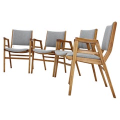 1960s Frantisek Jirak Set of Four Dining Chairs, Czechoslovakia