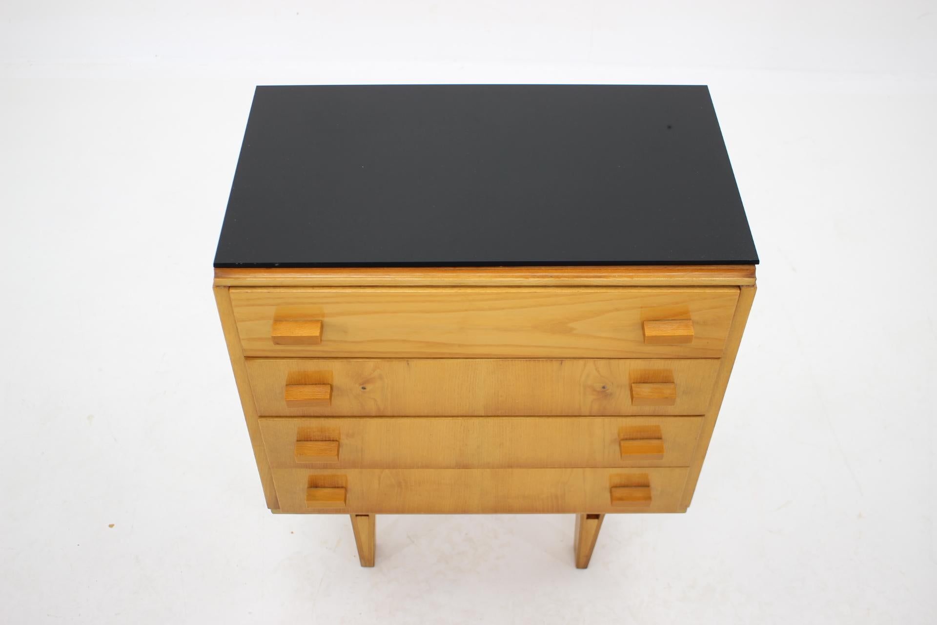 Mid-20th Century 1960s Frantisek Mezulanik Maple Chest of Drawers, Czechoslovakia