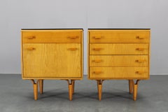 1960 Frantisek Mezulanik Coppia di cassettoni, Cecoslovacchia