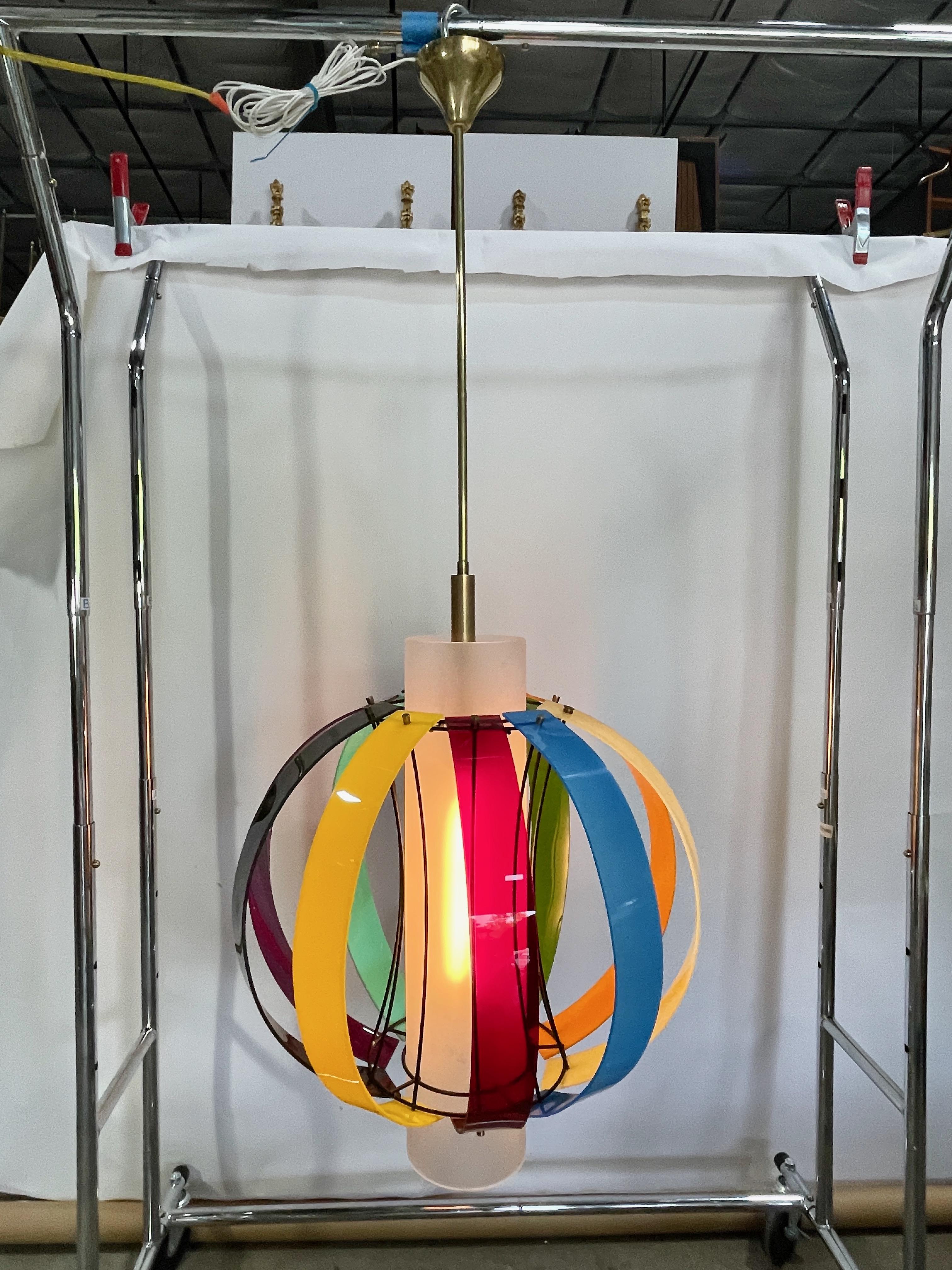 Mid-20th Century 1960's Fredrick Ramond Beach Ball Pendant For Sale