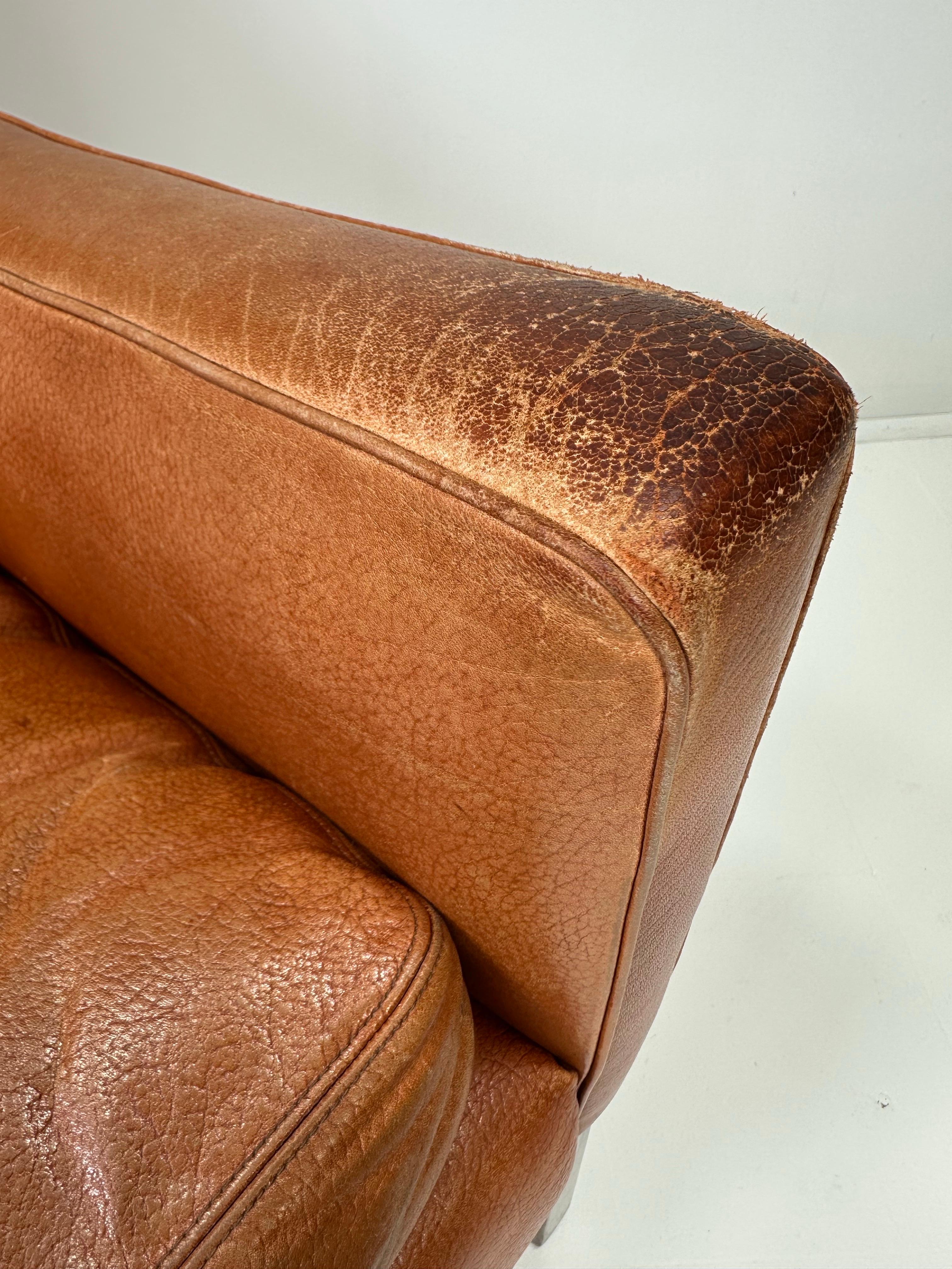 1960s Fredrik Kayser Leather Lounge Chair For Sale 4
