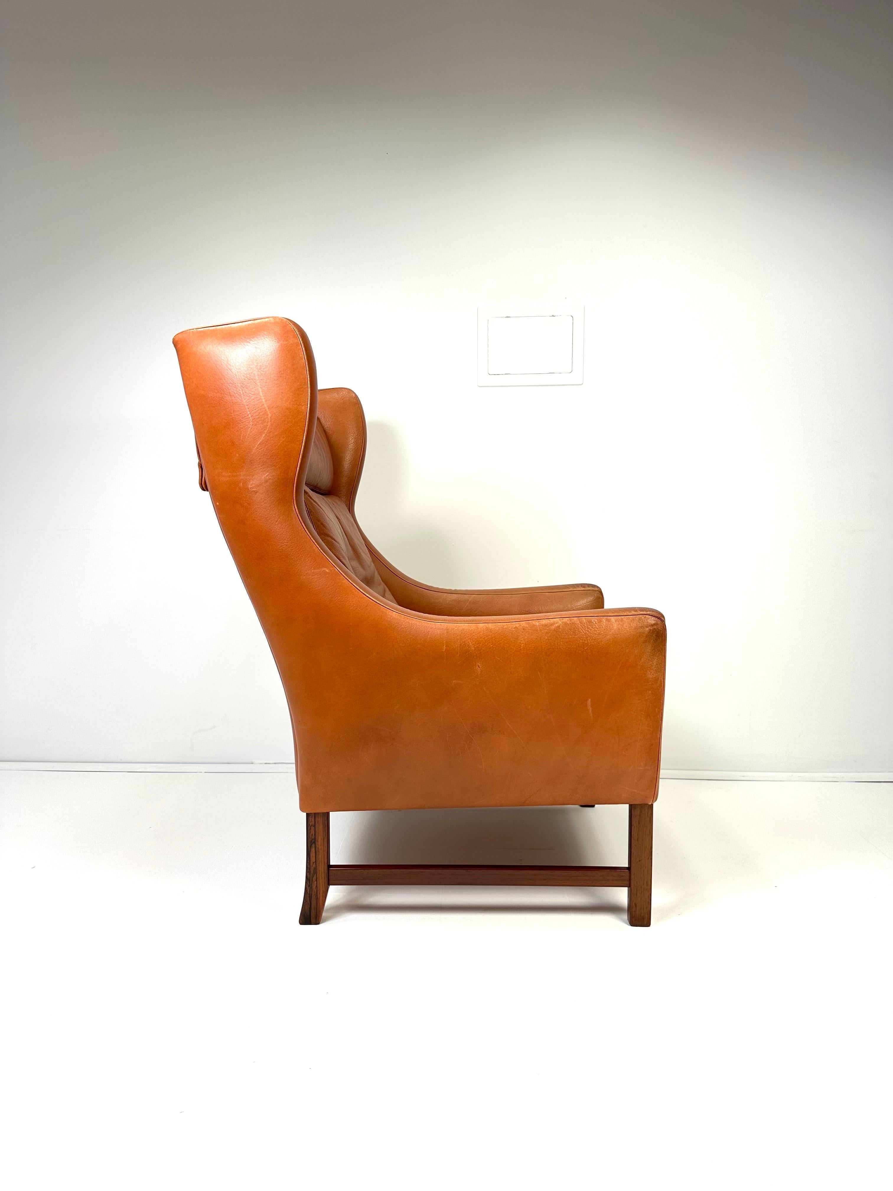 1960s Fredrik Kayser Leather Lounge Chair For Sale 1