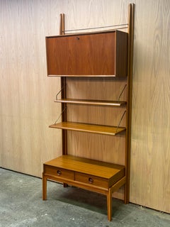 1960s Freestanding Shelving System by Fredrick Kayser in Norwegian Teak