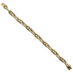 1960s French 18 Karat Gold Link Bracelet