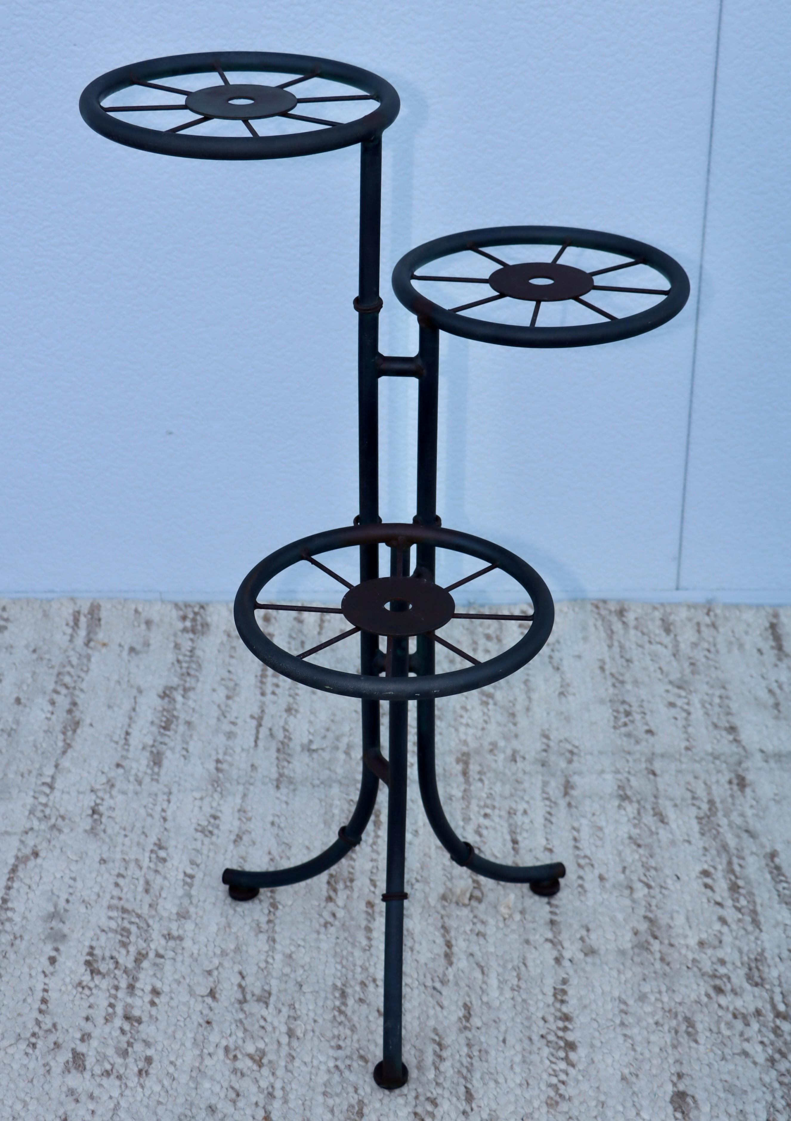 Mid-Century Modern 1960's French 3 Tier Plant Stand For Sale