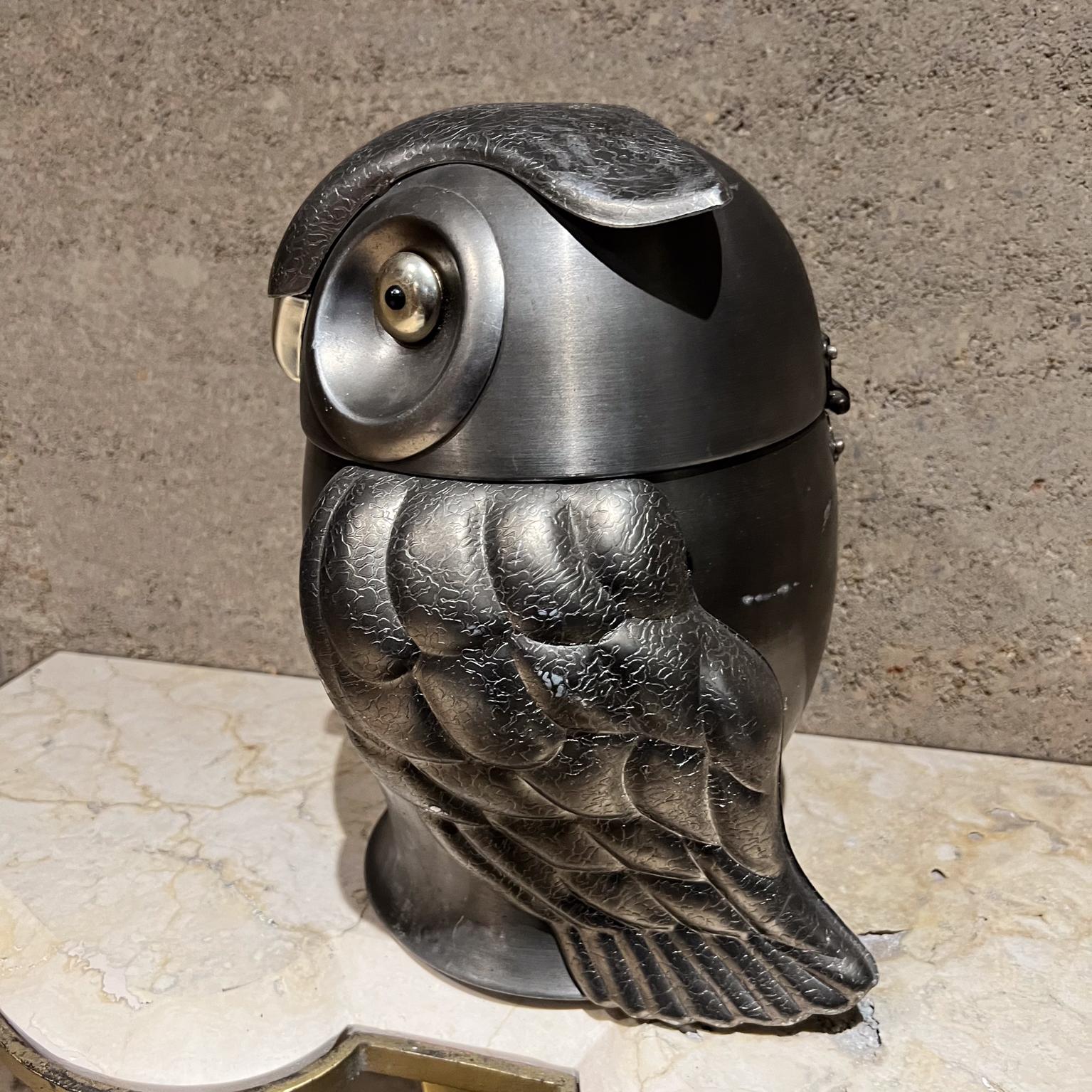 1960s French Art Deco Ice Bucket Owl 6