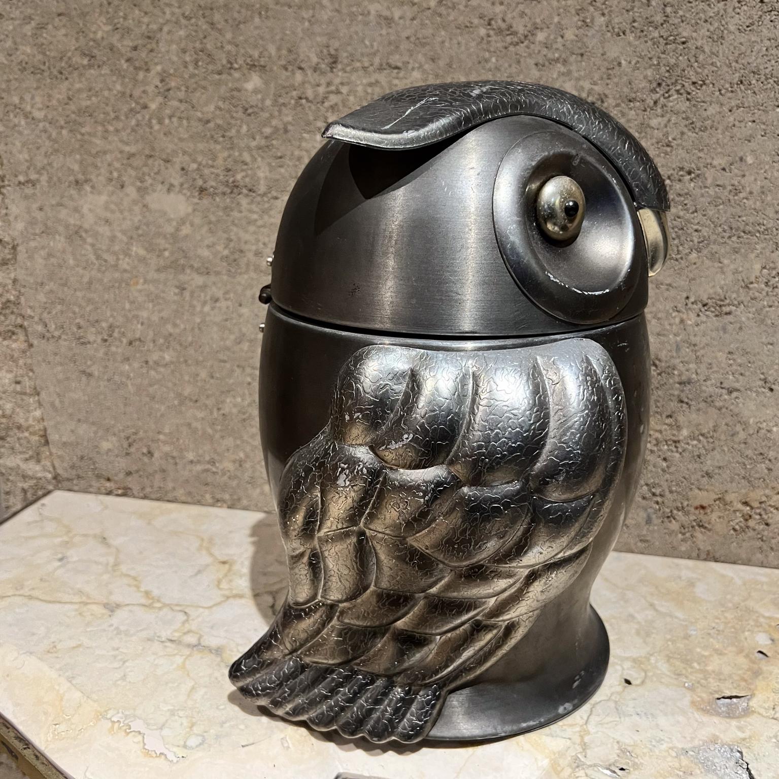 Mid-Century Modern 1960s French Art Deco Ice Bucket Owl