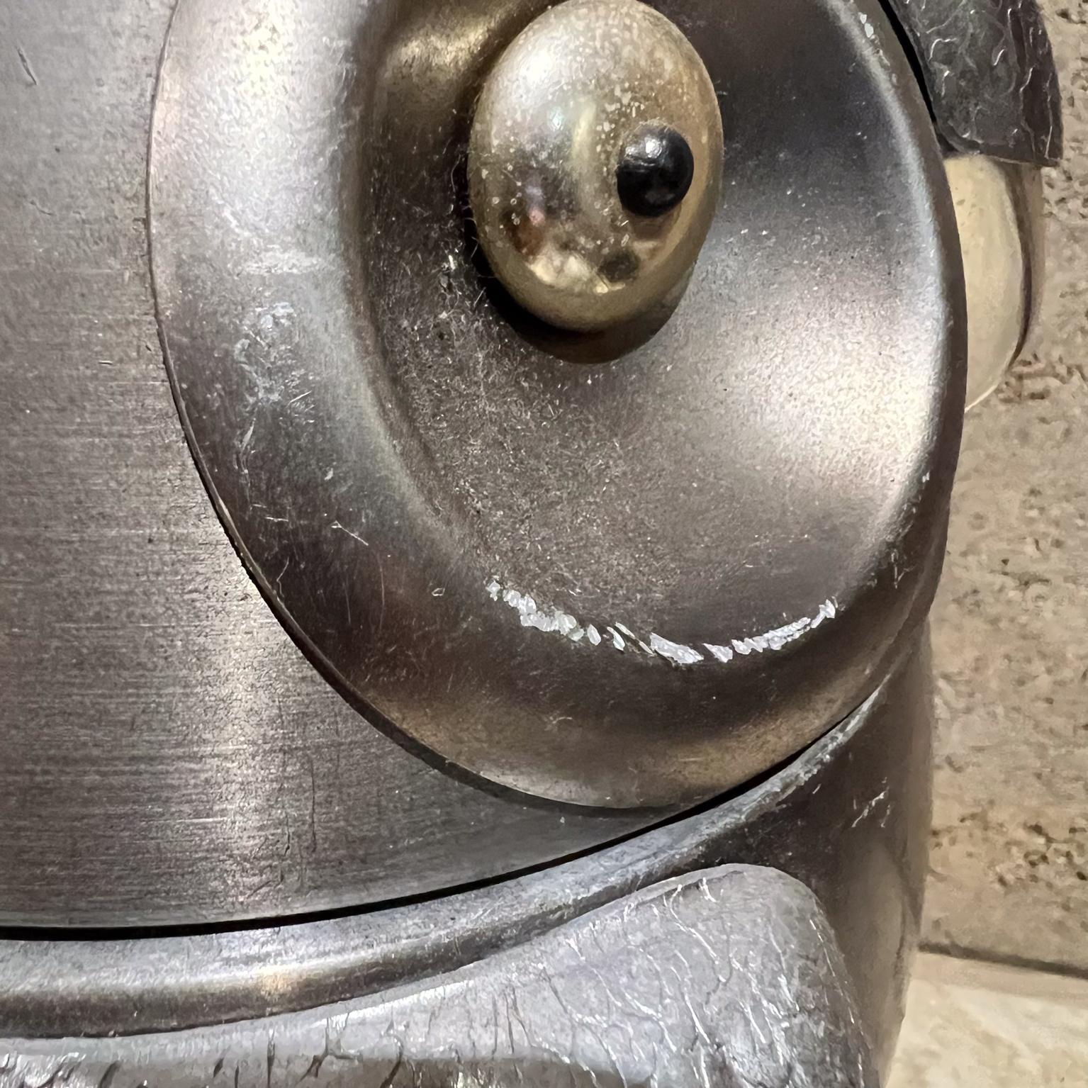 1960s French Art Deco Ice Bucket Owl In Good Condition In Chula Vista, CA