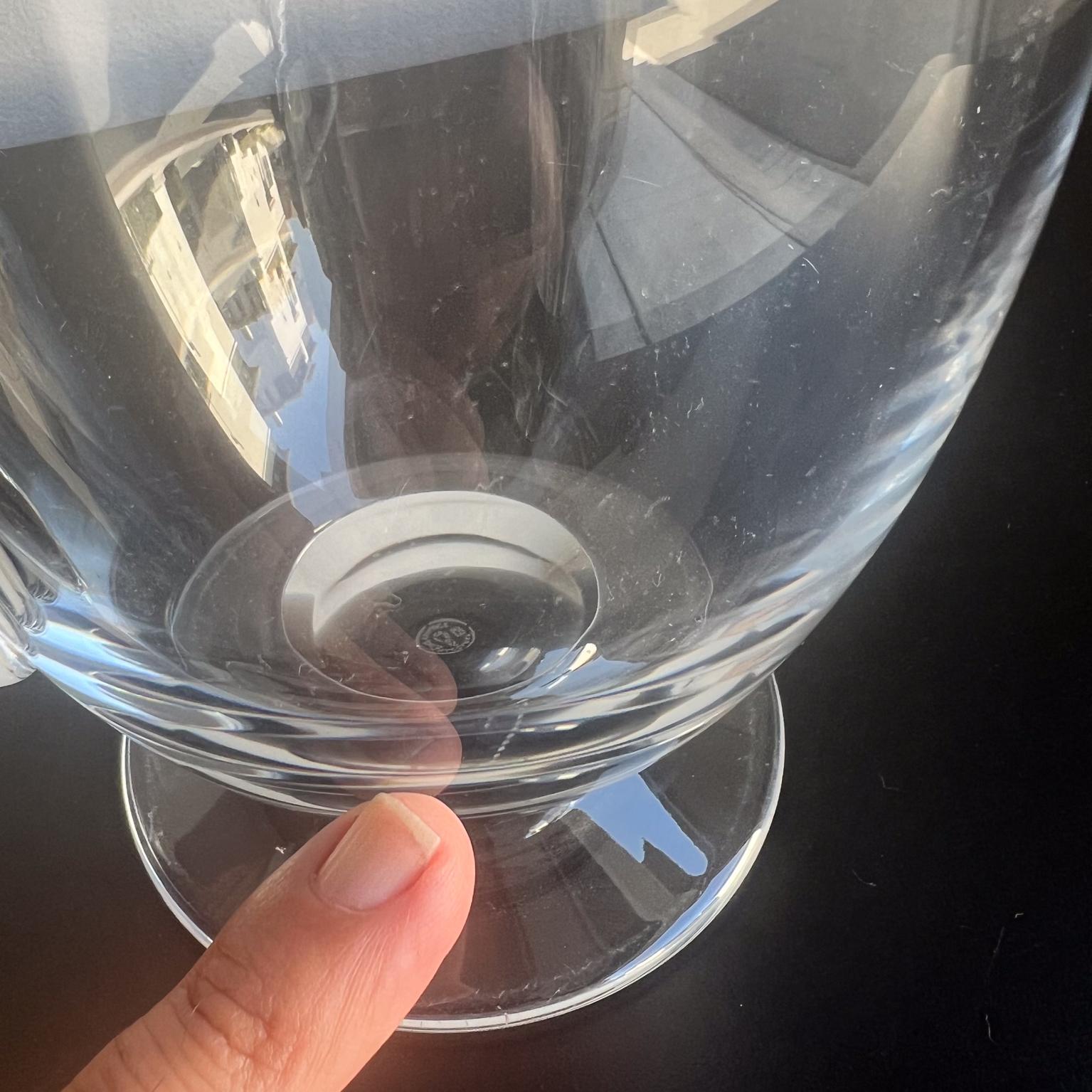 Mid-Century Modern 1960s French Baccarat Crystal Water Pitcher France For Sale