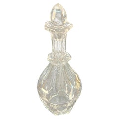 1960s French Baccarat Style Crystal Bottle