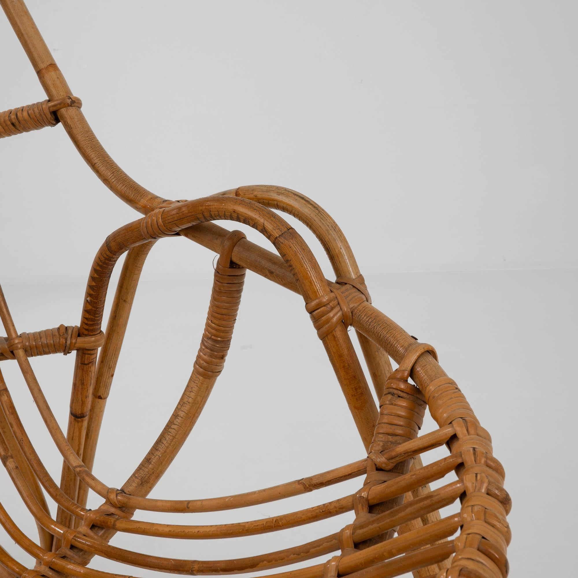 Sillón francés de bambú de los años 60 en venta 5