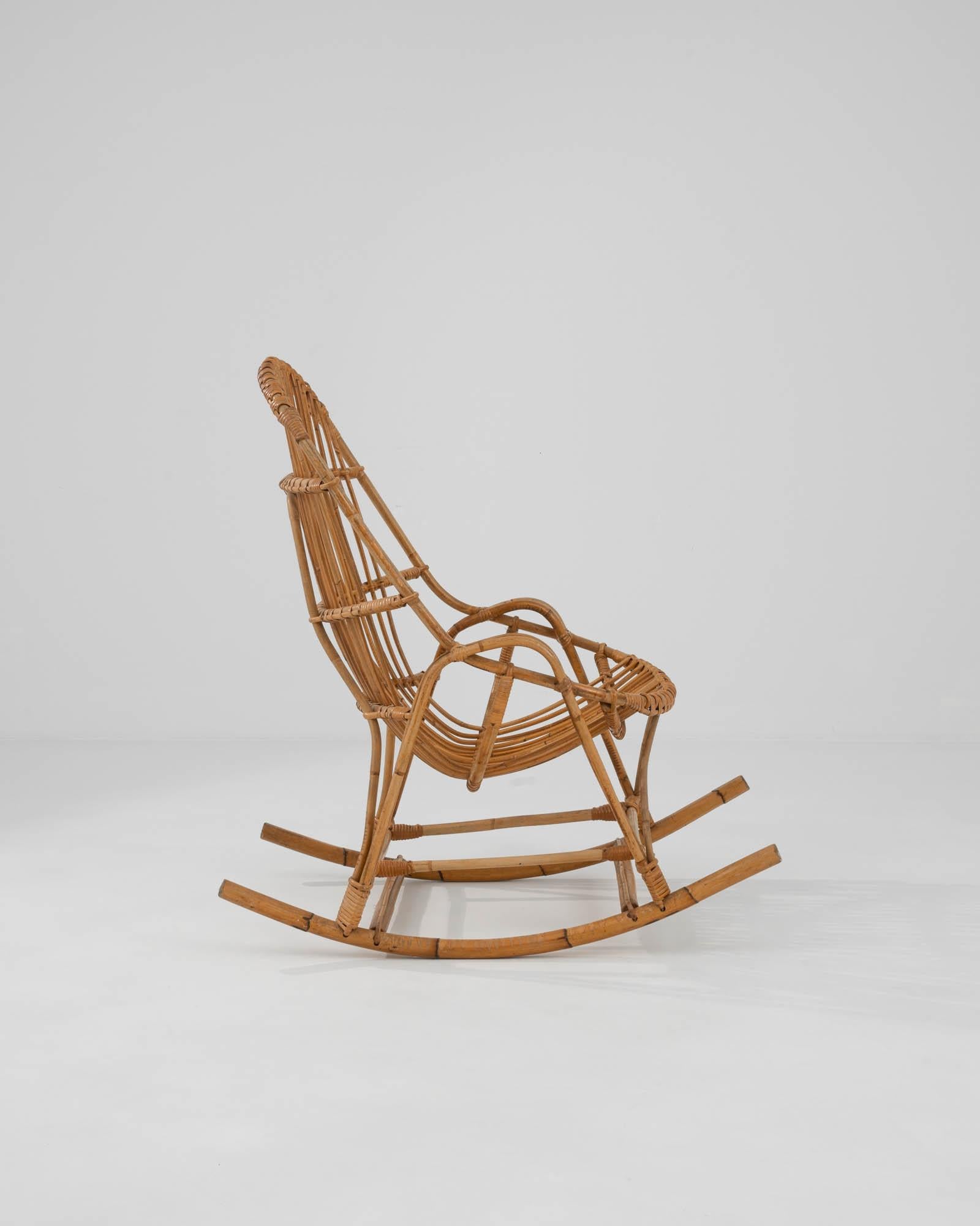 Sillón francés de bambú de los años 60 Francés en venta