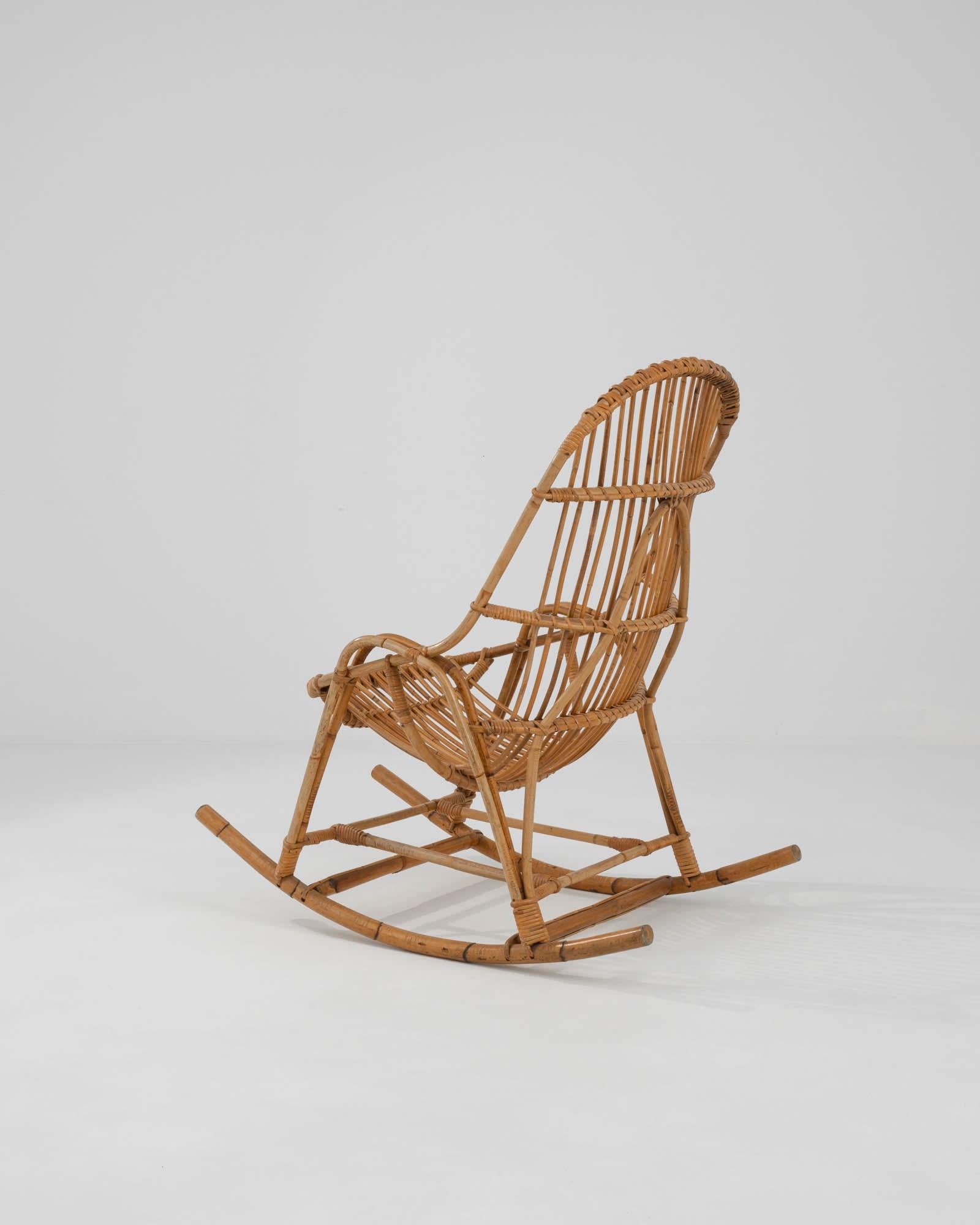 Sillón francés de bambú de los años 60 siglo XX en venta