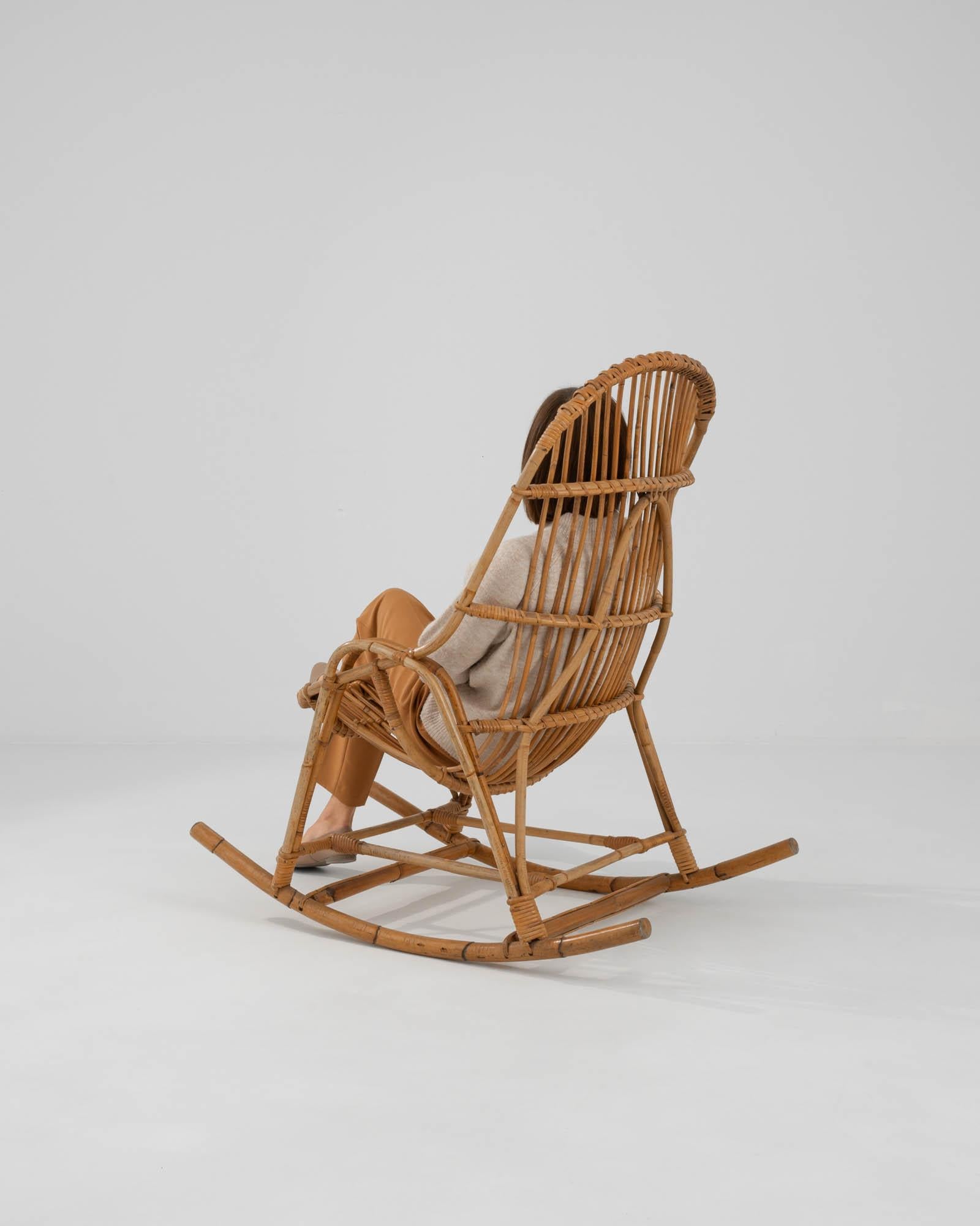 Sillón francés de bambú de los años 60 en venta 1