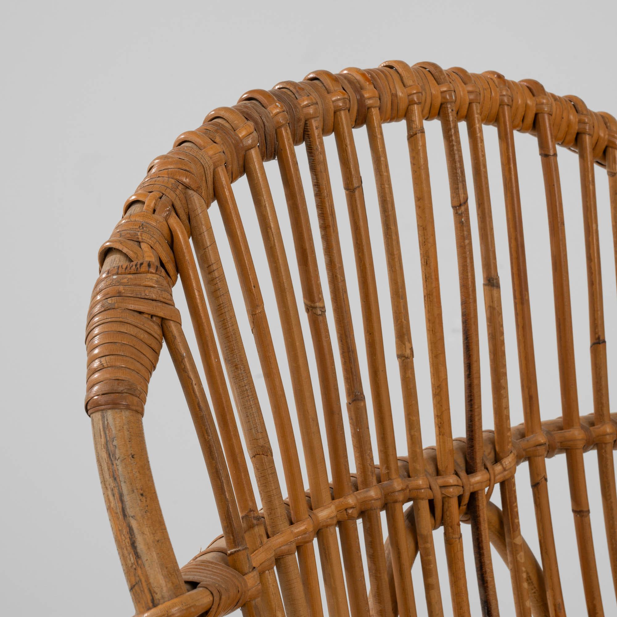 Sillón francés de bambú de los años 60 en venta 3