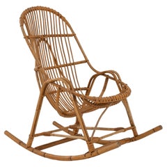 1960s French Bamboo Armchair