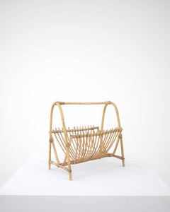 1960s French Bamboo Newspaper Stand