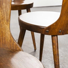 1960s French Baumann Bentwood Dove Dining Chair, Set of Six