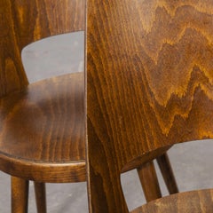 1960s French Baumann Bentwood Mondor Dining Chair, Set of Six