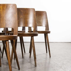 1960s French Baumann Bentwood Mondor Dining Chair, Set of Twelve
