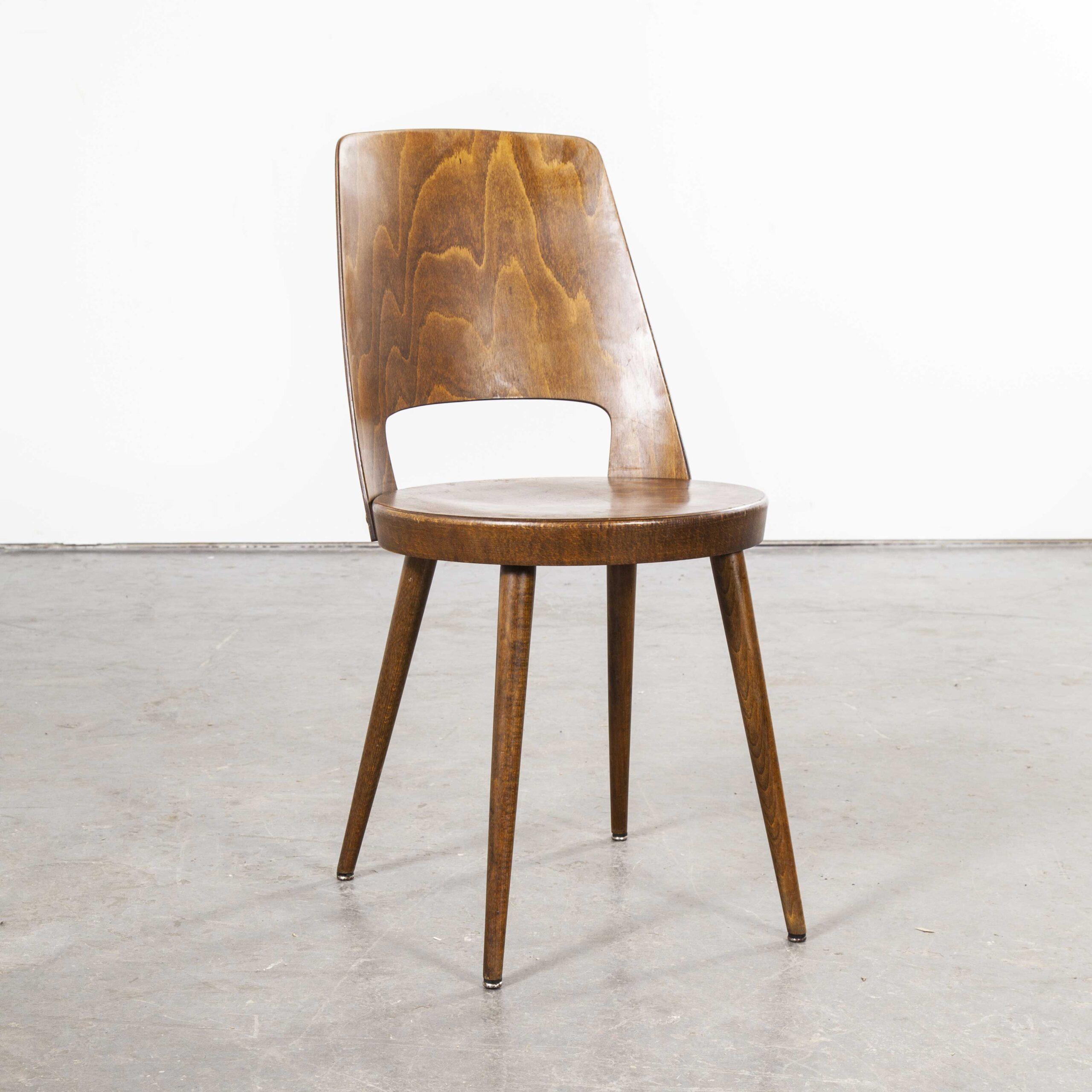 1960s French Baumann Bentwood Mondor Dining Chair, Various Quantity Available 2