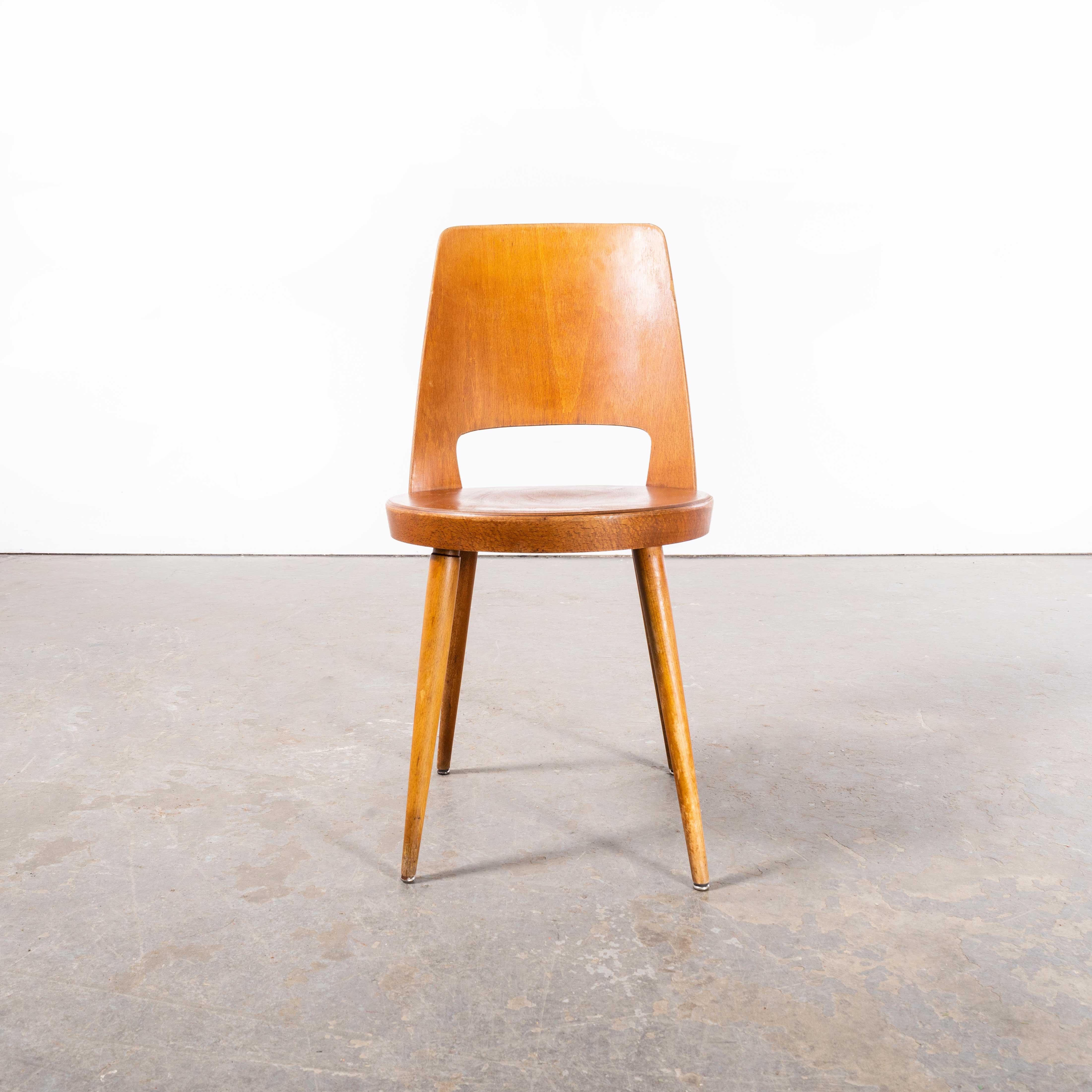 1960’s French Baumann Honey Beech Bentwood Mondor Dining Chair – Set Of Ten For Sale 6