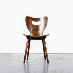 1960's French Baumann Letterbox Dining Chair