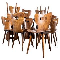 1960's French Baumann Letterbox Dining Chair