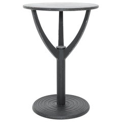 1960s French Black Bistro Table