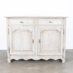1860s French Bleached Oak Buffet