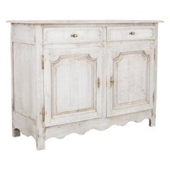 1860s French Bleached Oak Buffet 