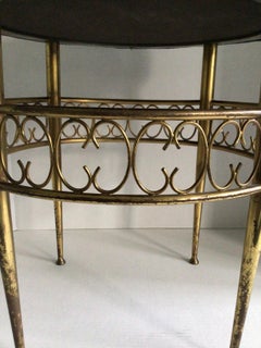 1960s French Brass Stool