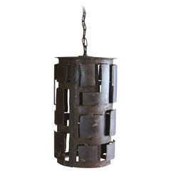 1960s French Brutalist Pendant Lights, Four Available