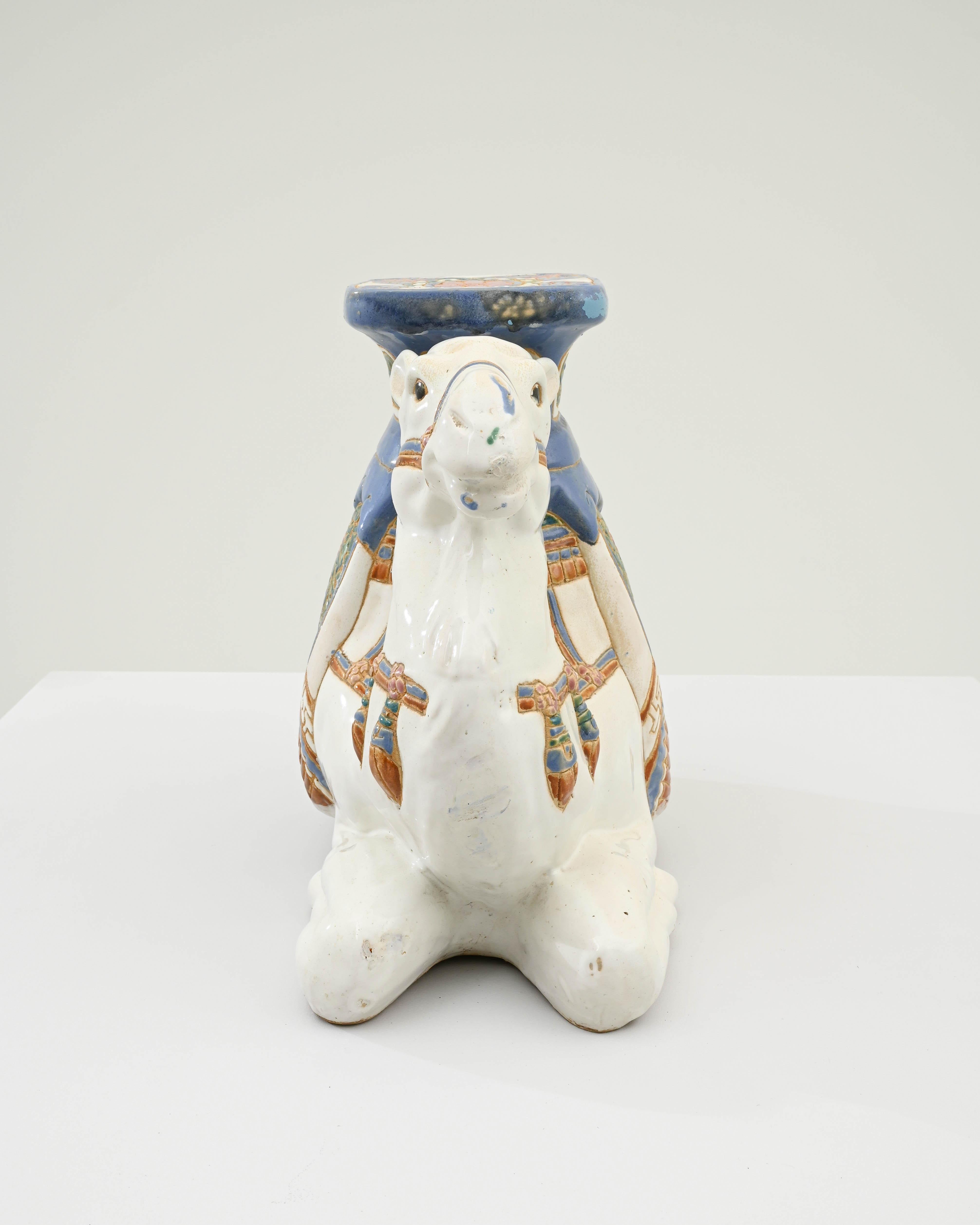 Mid-Century Modern 1960s French Ceramic Camel
