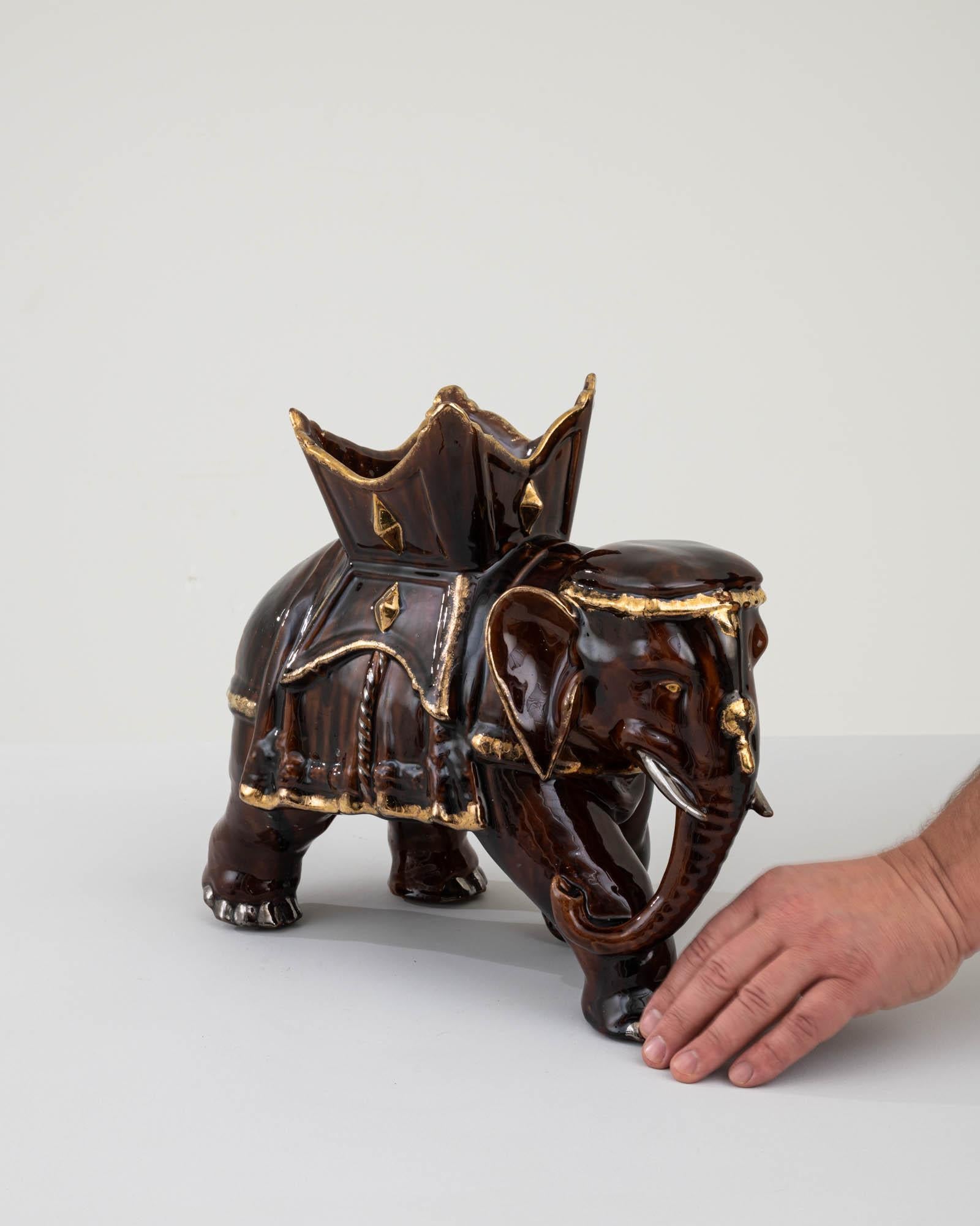 1960s French Ceramic Elephant For Sale 1