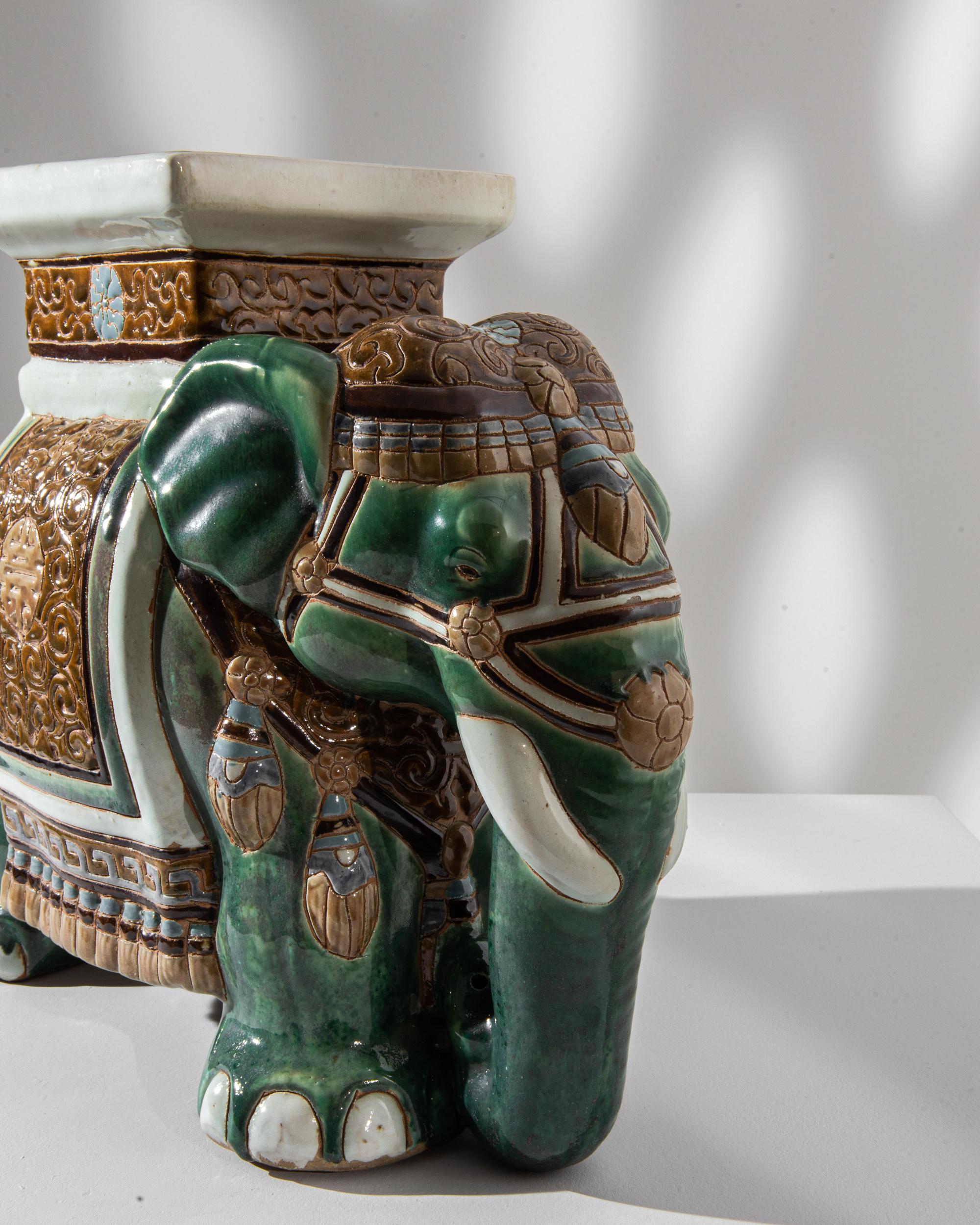 Mid-20th Century 1960s French Ceramic Elephant