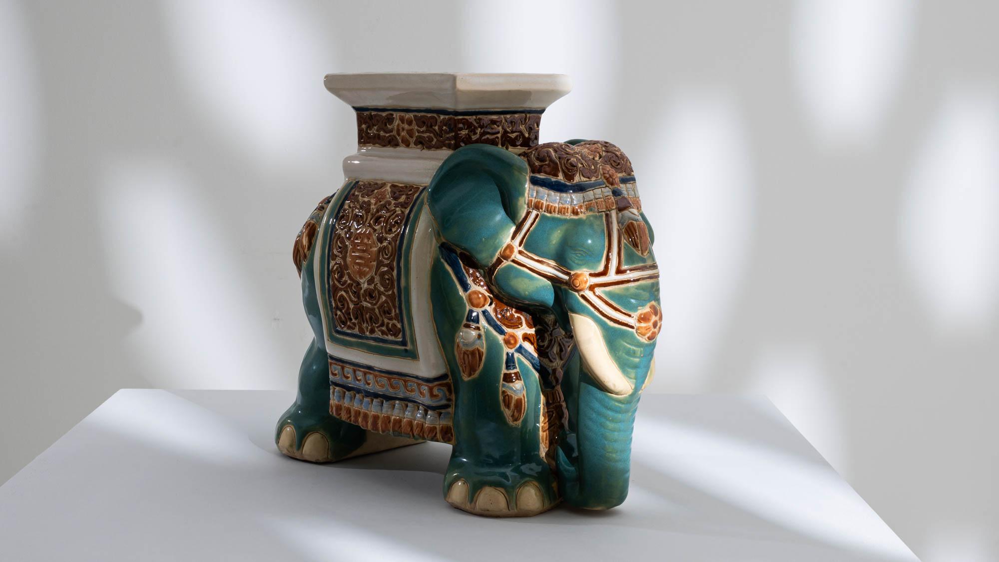 1960er Jahre Französisch Keramik Elefant 1