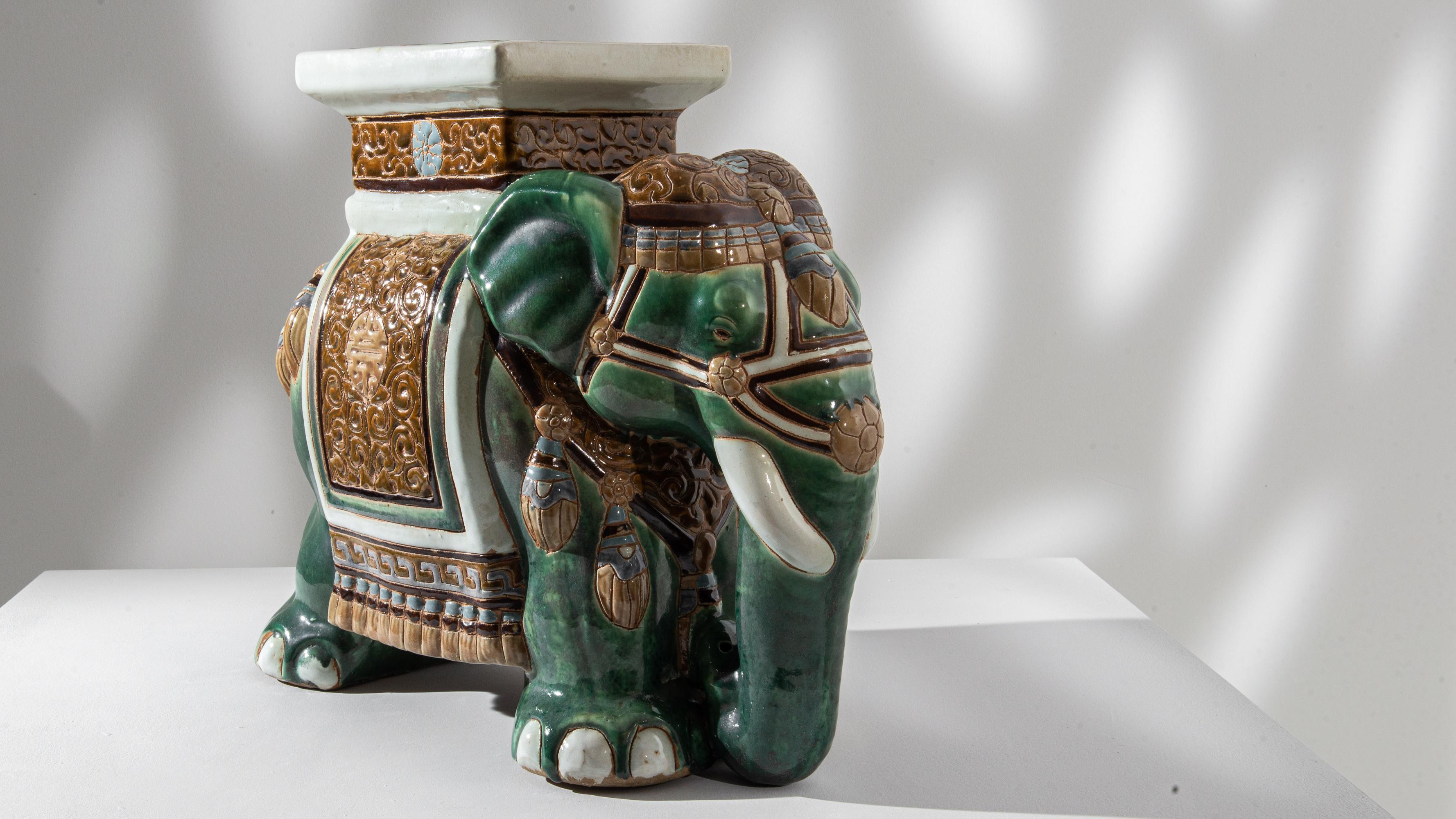1960s French Ceramic Elephant 1