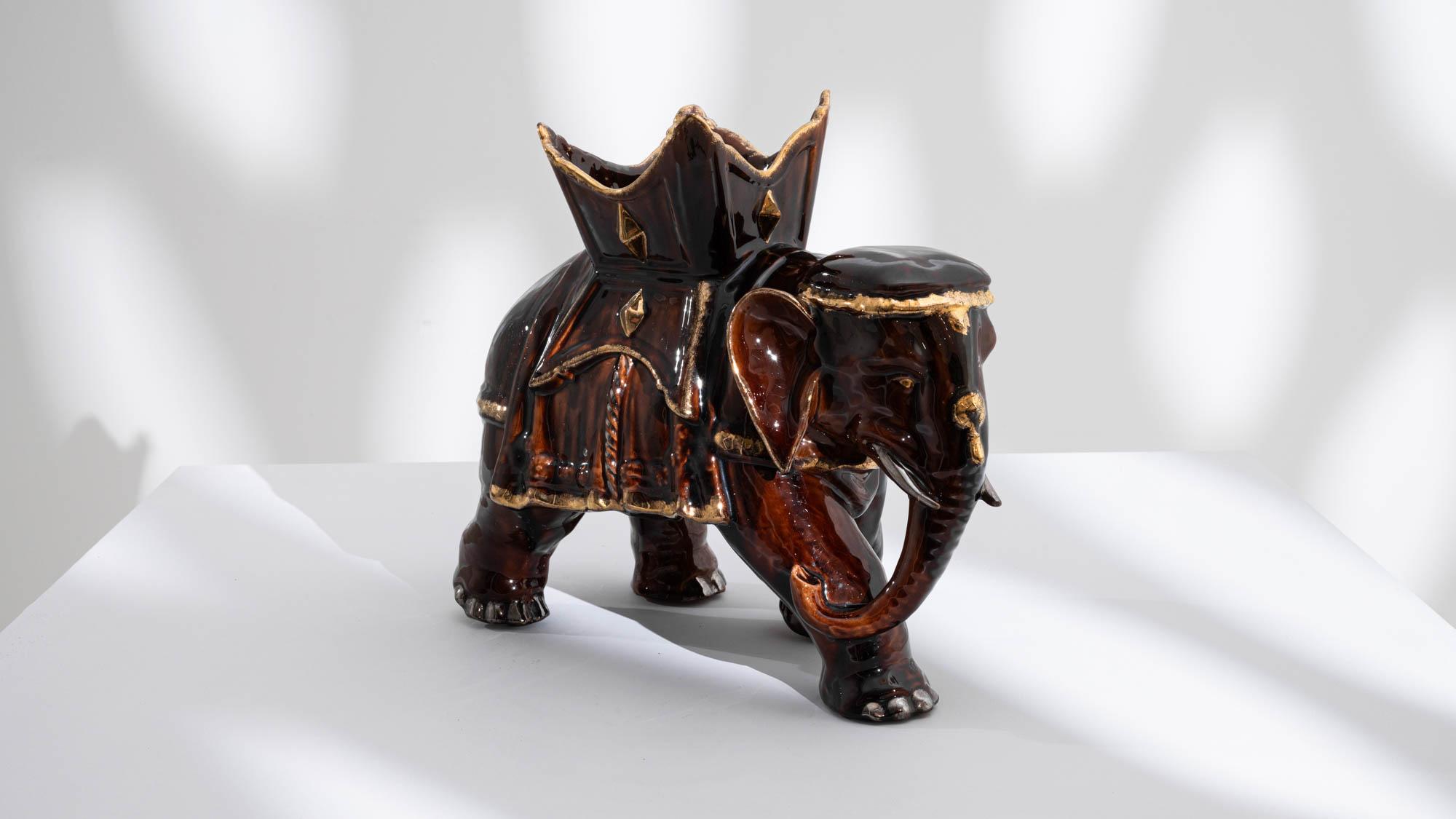 1960s French Ceramic Elephant For Sale 3