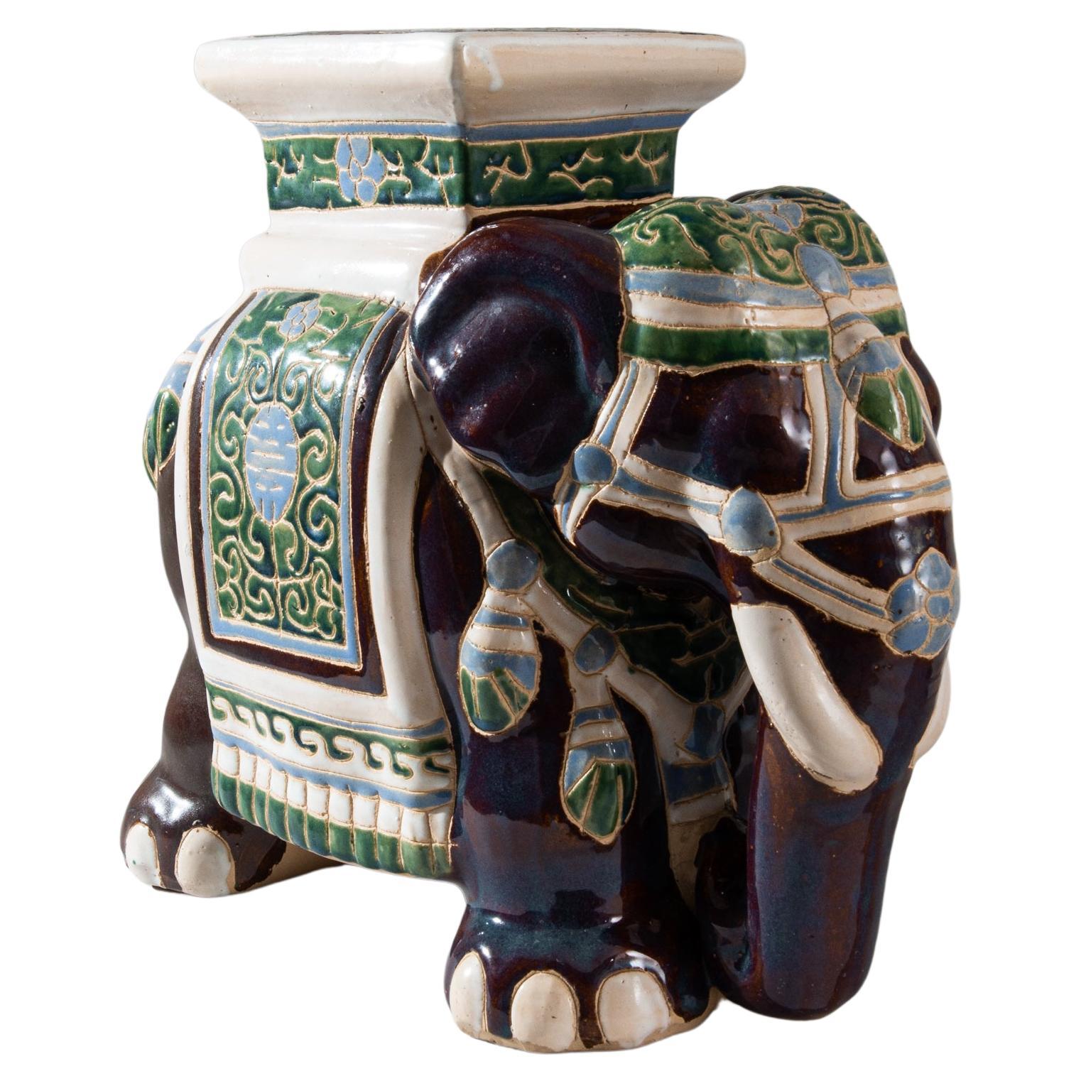 1960s French Ceramic Elephant