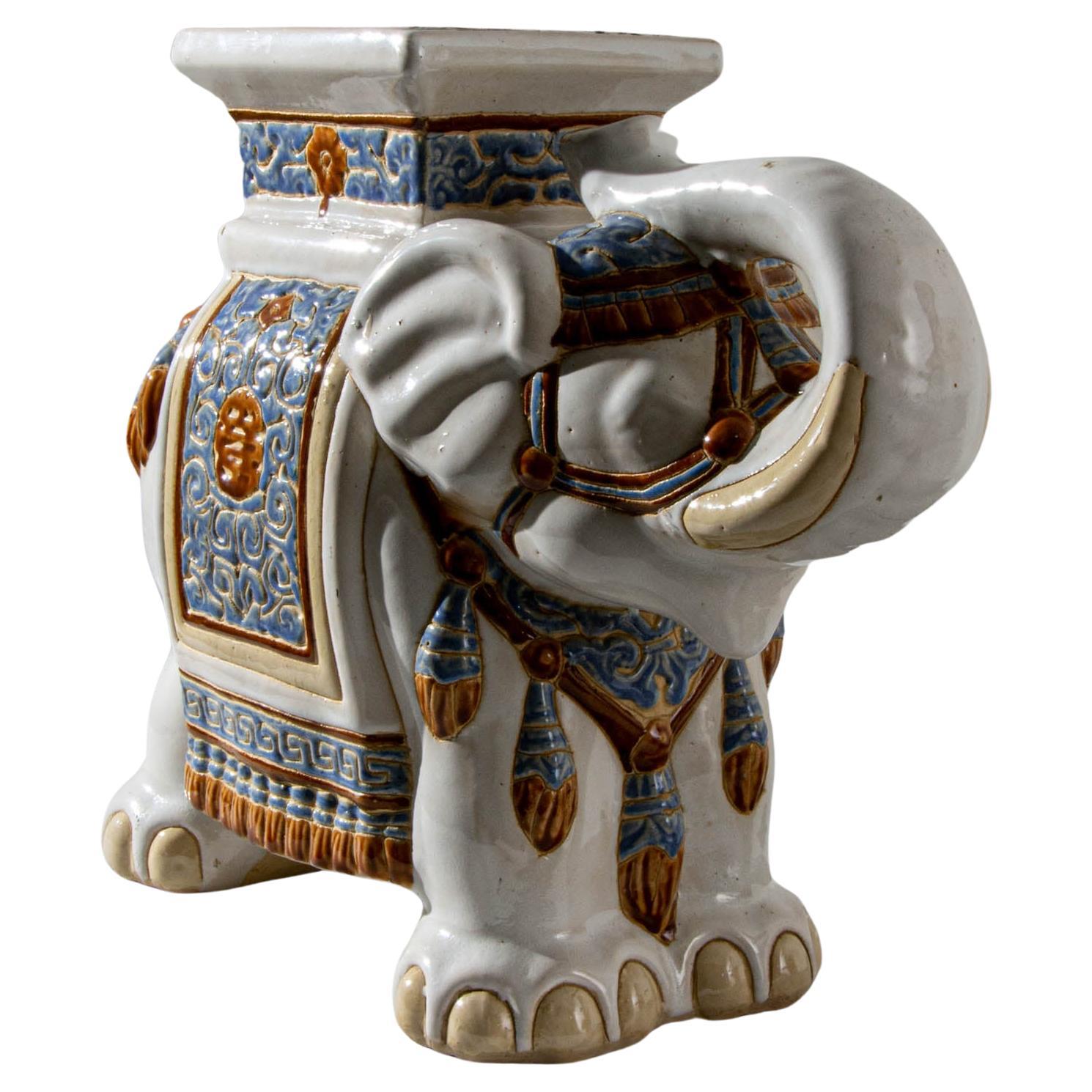 1960s French Ceramic Elephant