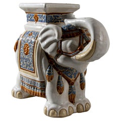 Retro 1960s French Ceramic Elephant