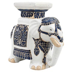 Eléphant en céramique français des années 1960