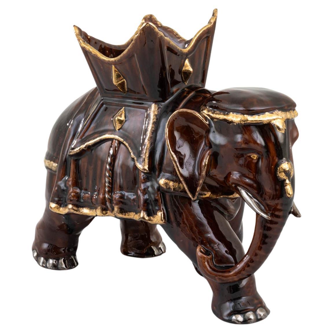 1960er Jahre Französisch Keramik Elefant