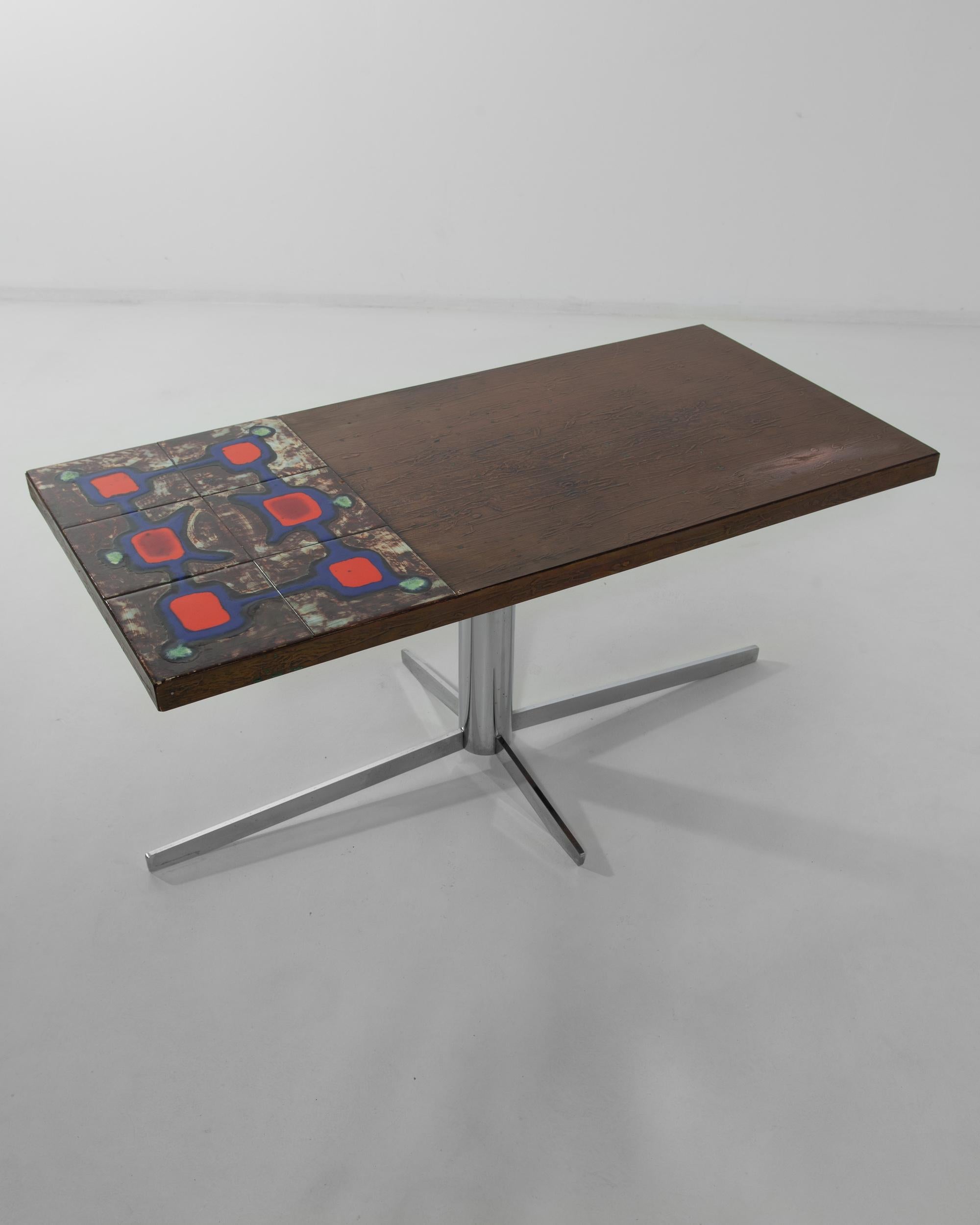 1960s French Ceramic Tile Coffee Table 14