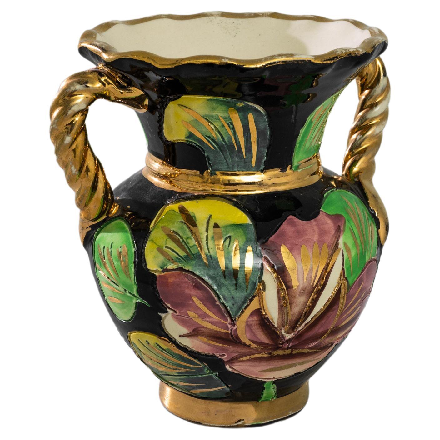 Vase tulipe en céramique française des années 1960