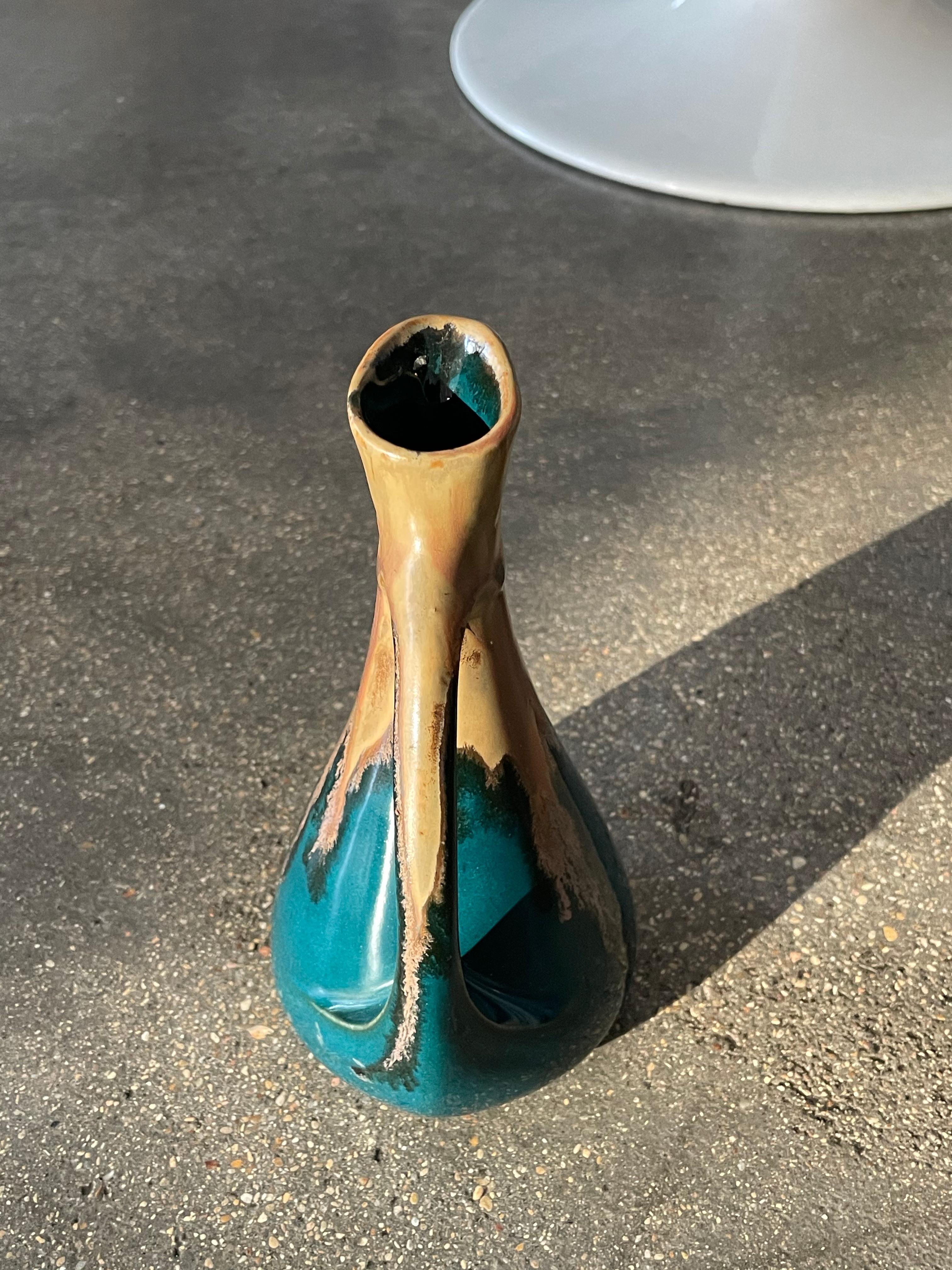 20th Century 1960's French Ceramic Vase by Denbac for Girardot Chissay For Sale