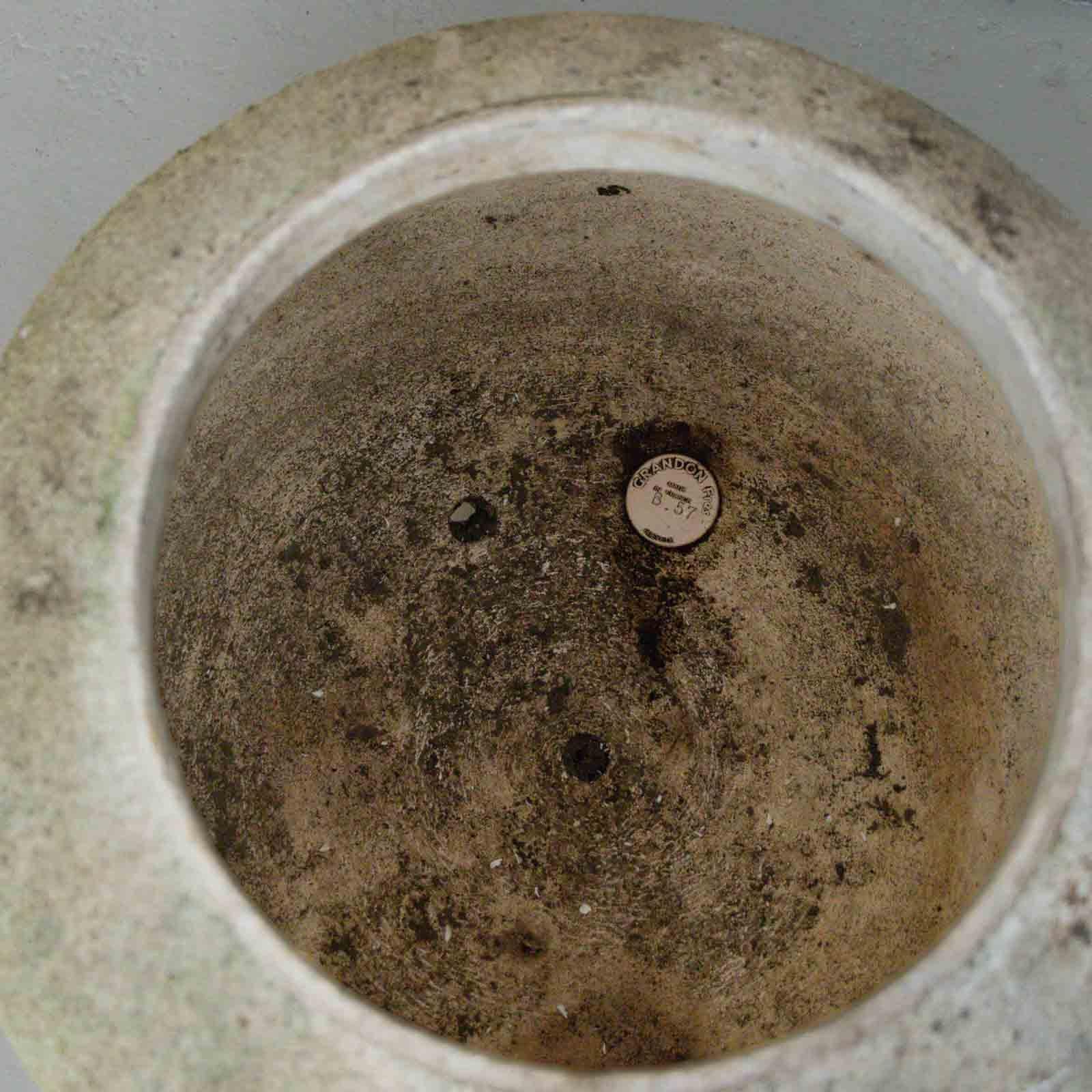 1960's French Concrete Ball Planter, Medium 3