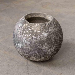 1960s French Concrete Ball Planter, Small